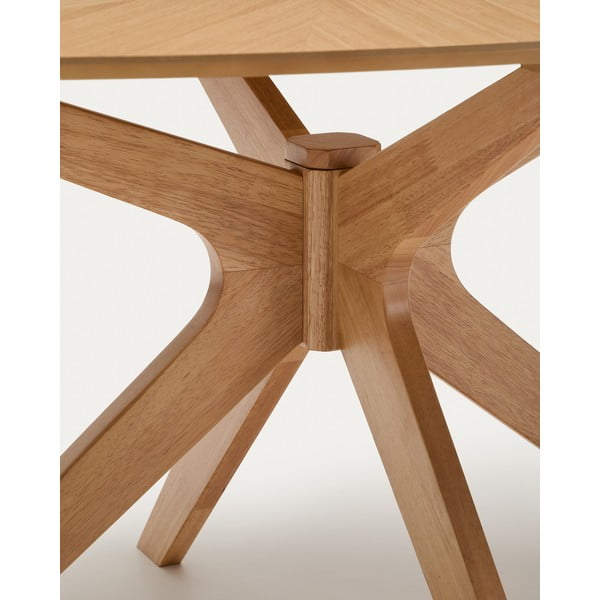 Ēdamgalds ar ozolkoka imitācijas galda virsmu 110x180 cm Naanim – Kave Home-image-4