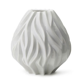 Balta porcelāna vāze Morsø Flame, augstums 23 cm