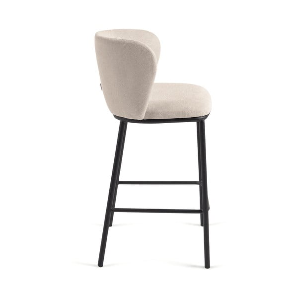 Bēšs bāra krēsls (sēdekļa augstums 65 cm) Ciselia – Kave Home-image-2