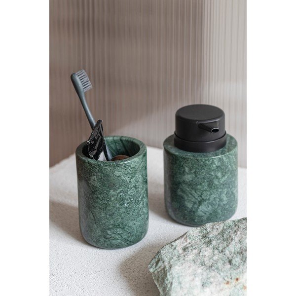 Tumši zaļš marmora trauks zobu birstei Marble – Mette Ditmer Denmark-image-2