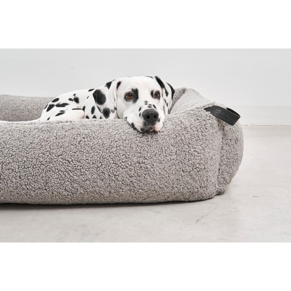 Pelēka buklē mājdzīvnieku gulta suņiem 55x70 cm Senso Pebble S – MiaCara-image-1