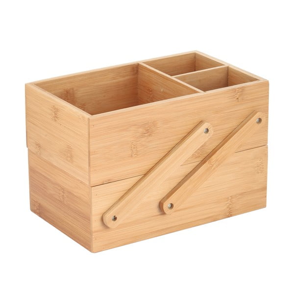 Dabīga toņa bambusa kosmētikas vannas istabas organizators Isalys – MSV-image-1