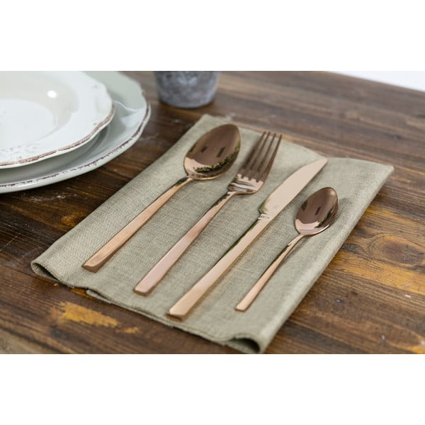 Tērauda galda piederumi vara krāsā (24 gab.) Lexington – VDE Tivoli 1996-image-2