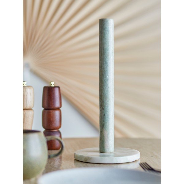 Gaiši zaļš marmora papīra dvieļu statīvs ø 15 cm Emy – Bloomingville-image-3