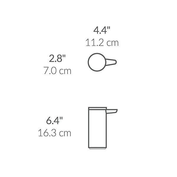Matētas sudraba krāsas tērauda automātisks ziepju dozators 266 ml – simplehuman-image-2