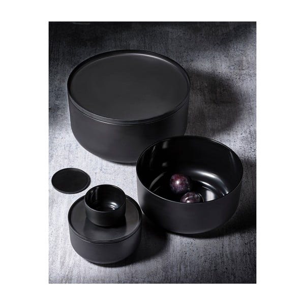 Tumši pelēks servēšanas trauks ar vāku Zone Peili, 1 l-image-2