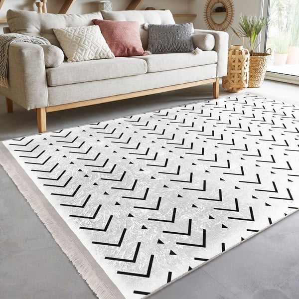 Balts paklājs 160x230 cm – Mila Home-image-2