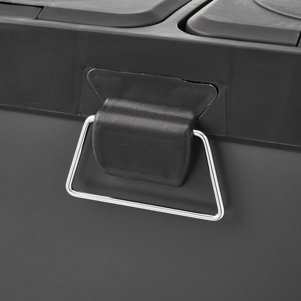 Nerūsējošā tērauda atkritumu tvertne ar pedāli atkritumu šķirošanai 30 l Litros – Casa Selección-image-2