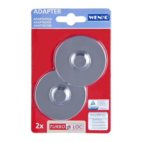 2 sienas āķu komplekts Wenko Turbo-Loc Shiny-image-1