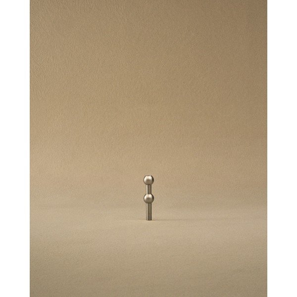 Matētas sudraba krāsas metāla vāze (augstums 10 cm) Nagel – STOFF Nagel-image-2