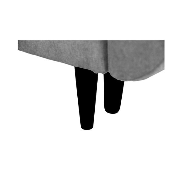 Pelēks trīsvietīgs dīvāns ar melnām kājām Mazzini Sofas Jasmin-image-1