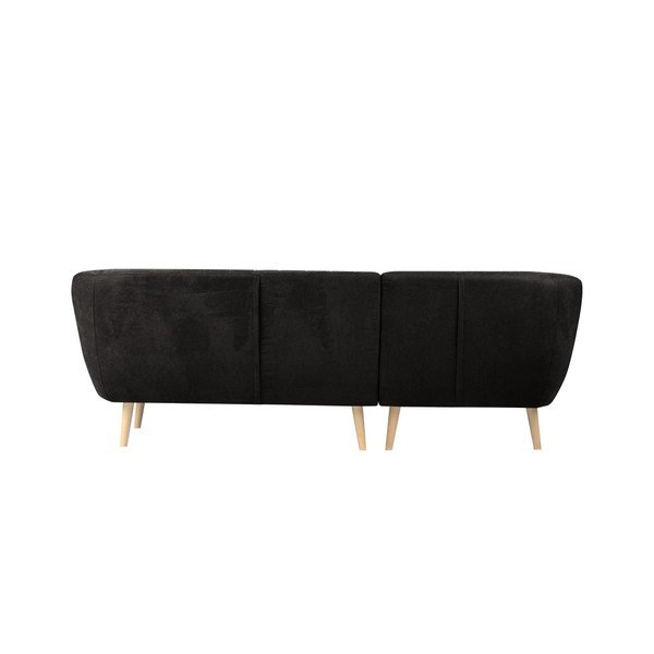 Melns trīsvietīgs dīvāns ar kreiso stūri Mazzini Sofas Sardaigne-image-2