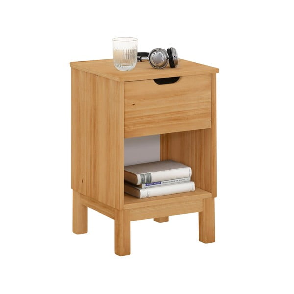 Dabīga toņa priedes masīvkoka naktsskapītis Post – Støraa-image-2