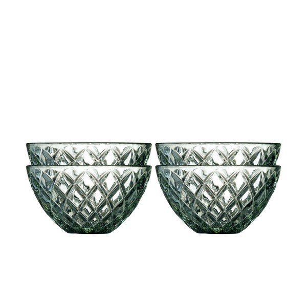 Zaļas stikla bļodiņas (4 gab.) 325 ml Sorrento – Lyngby Glas