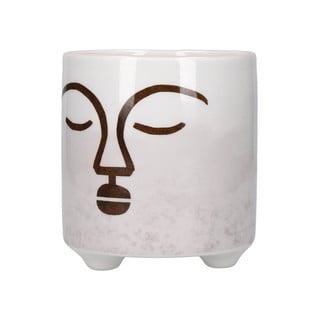 Balti rozā keramikas puķu pods Kitchen Craft Terracotta Face