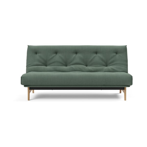 Zaļa dīvānu gulta Inovācija Aslak Elegance Green, 92 x 200 cm
