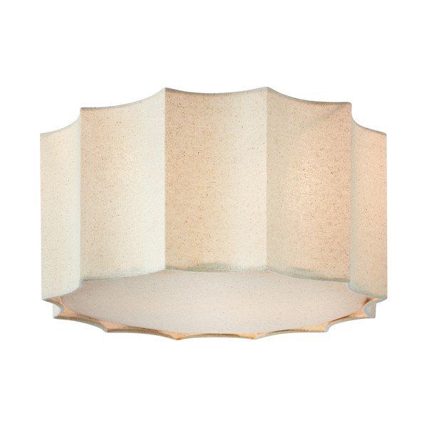 Bēša metāla griestu lampa ar auduma abažūru ø 35 cm Olea – Markslöjd