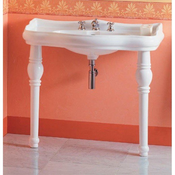 Balta keramikas izlietne 100x54,5 cm Retro – Sapho-image-1