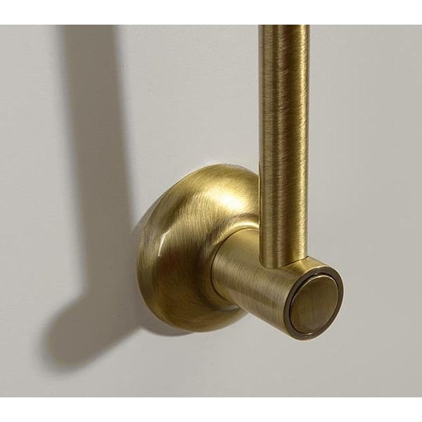 Bronzas krāsas misiņa sienas dušas stienis ar bīdāmu turētāju 67 cm Antea – Sapho-image-2