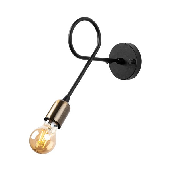 Melna sienas lampa Viraj – Opviq lights-image-3