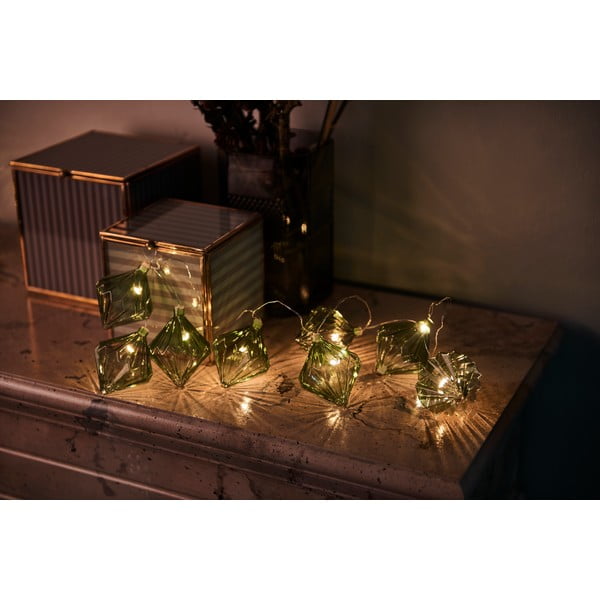 LED gaismiņu virtene Sirius Nellie Green, garums 180 cm