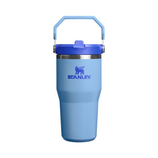 Zils nerūsējošā tērauda termoss 600 ml IceFlow™ Flip Straw 2.0 Tumbler Blue Sky – Stanley
