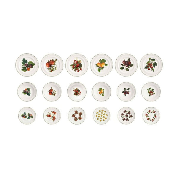 18 daļīgs porcelāna šķīvju komplekts Brandani Le Primizie