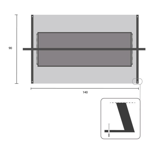 Melnā metāla dārza šūpoles Kari – Garden Pleasure-image-1