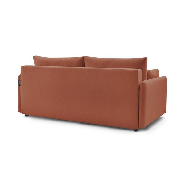 Oranžs salokāms dīvāns 211 cm Marcel – Bobochic Paris-image-4
