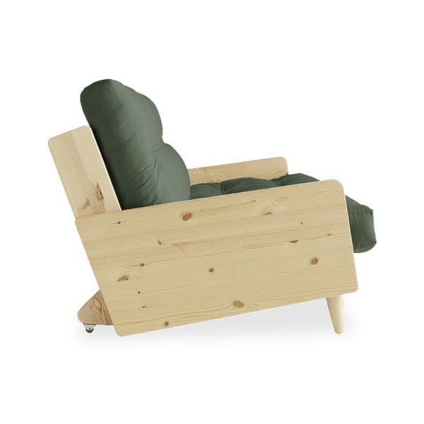 Izvelkamais dīvāns Karup Design Indie Natural Clear/Olive Green-image-4