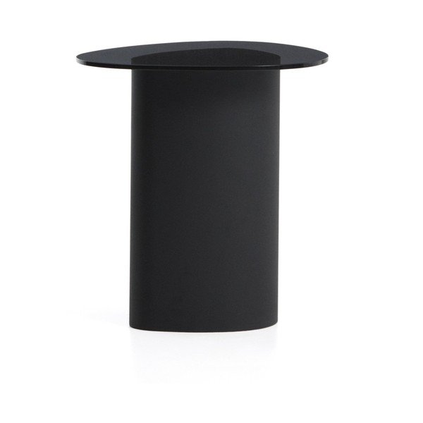Sānu galdiņš ar stikla galda virsmu 47x48 cm Olir – Kave Home