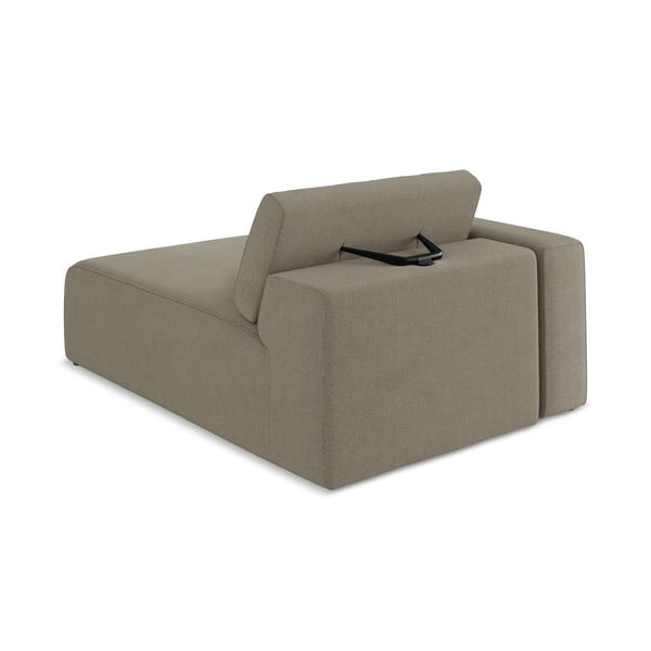 Gaiši brūna modulārā dīvāna daļa (ar kreiso stūri) Kalea – Makamii-image-4