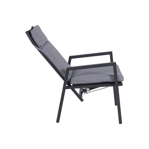 Pelēks metāla dārza krēsls Sintra – Garden Pleasure-image-4