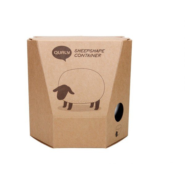 Caurspīdīgs daudzfunkcionāls trauks aitas formā Qualy&CO Sheepshape Container-image-3
