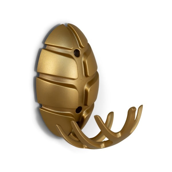 Zelta krāsas plastmasas sienas āķis Bug – Spinder Design-image-2