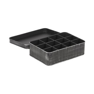 Melna metāla tējas kaste LABEL51