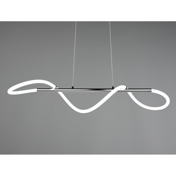 Sudraba krāsas metāla LED piekaramā lampa ar regulējamu spilgtumu Argos – Reality-image-2