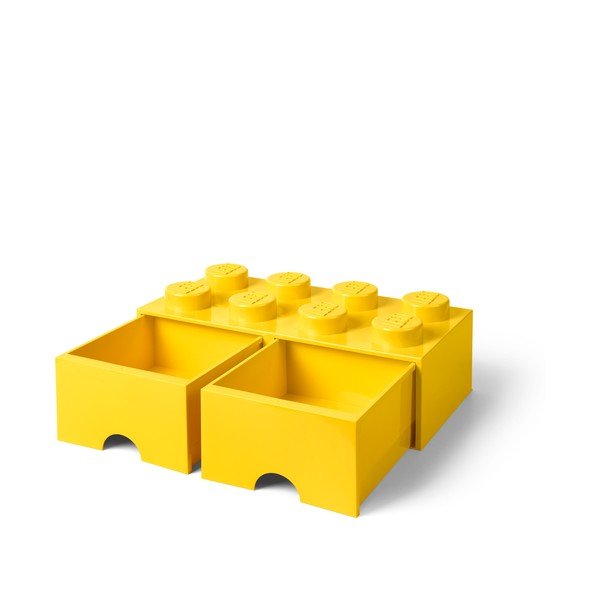 Dzeltena glabāšanas kaste ar divām atvilktnēm LEGO®-image-2