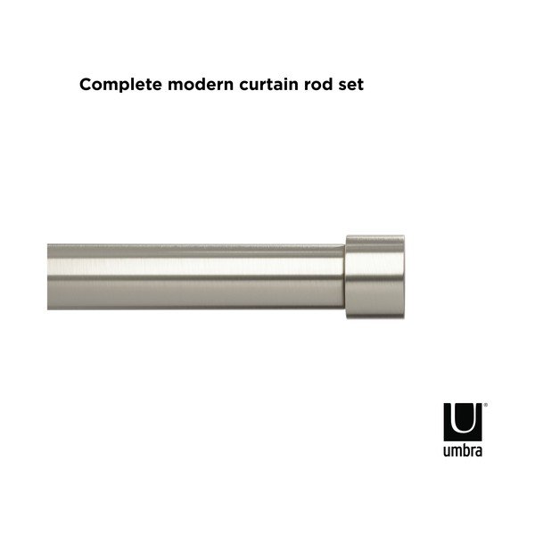 Tērauda regulējama aizkaru stanga 168–305 cm Cappa – Umbra-image-4
