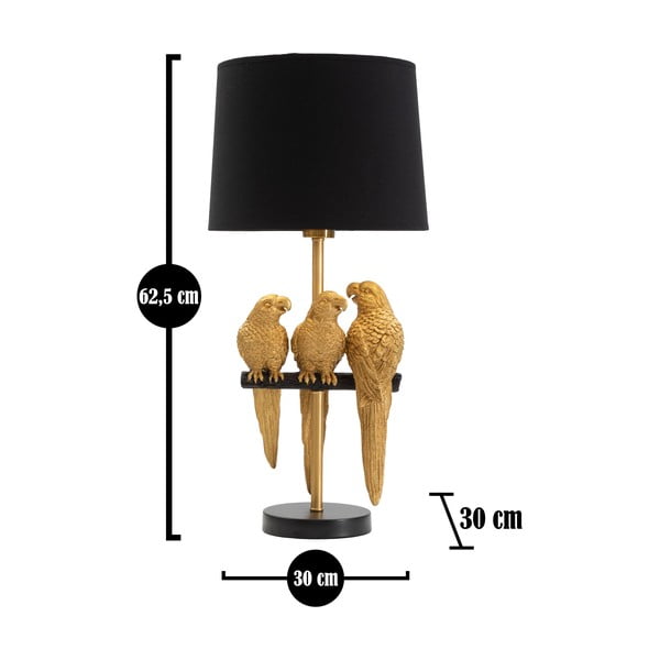 Melna galda lampa Mauro Ferretti Parrots-image-2