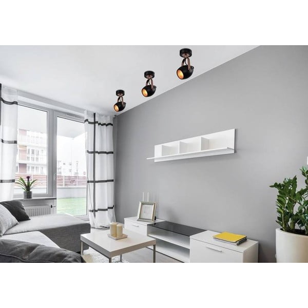 Melna metāla sienas lampa Anica – Candellux Lighting-image-1