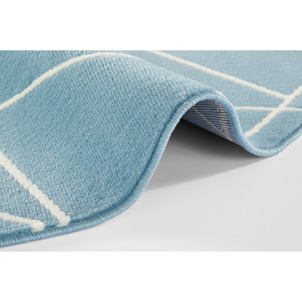 Zils paklājs Ragami Velvet, ø 140 cm-image-2