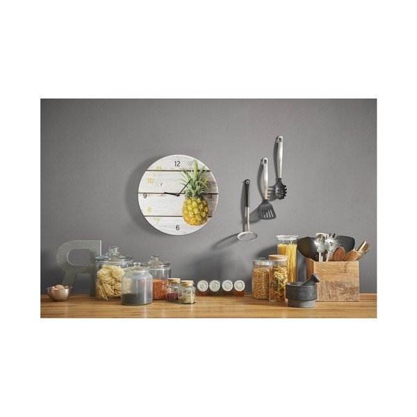 Sienas pulkstenis Styler Glassclock Pineapple, ⌀ 30 cm-image-1