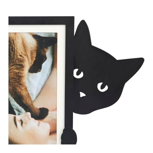 Melns metāla stāvošs foto rāmis 31x19,5 cm Hidden Cat – Balvi-image-2