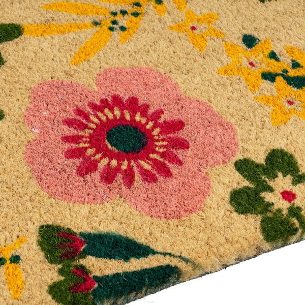 Kokosšķiedras kājslauķis 40x60 cm Flora – Casa Selección-image-2