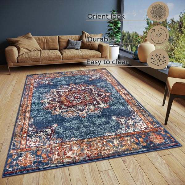 Tumši zils paklājs 140x200 cm Orient Maderno – Hanse Home-image-4