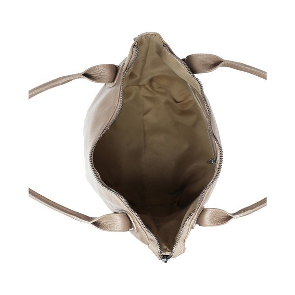 Pelēka un bēša ādas somiņa Lampoo Grana-image-1