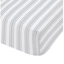 Pelēka un balta kokvilnas gultasveļa Bianca Check And Stripe, 135 x 190 cm