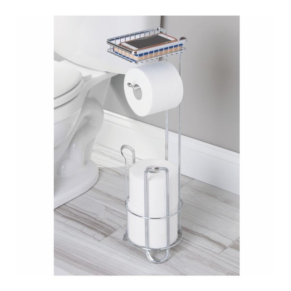 Tualetes papīra turētājs InterDesign York Lyra, augstums 61 cm-image-2