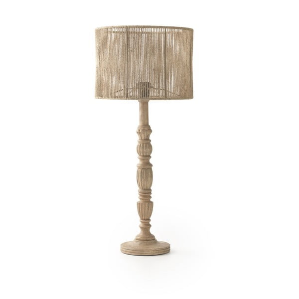 Balta/dabīga toņa galda lampa (augstums 68 cm) – Geese